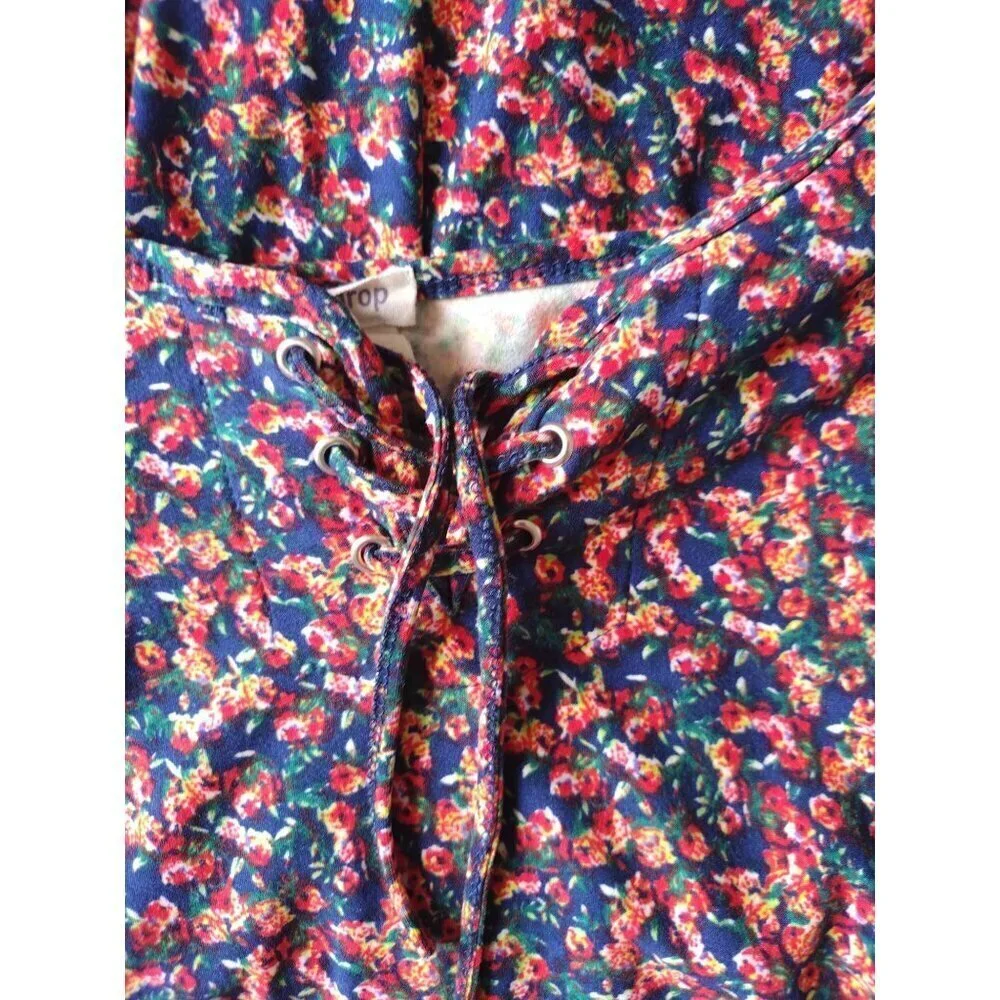 LEMONDROP, short-sleeved dress, with multicolored flowers, for girls, Size 10